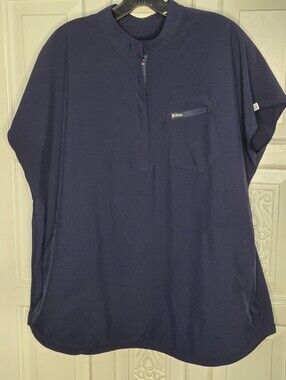 Kitmaz Blue Clara Oversized Scrub Top Size XL